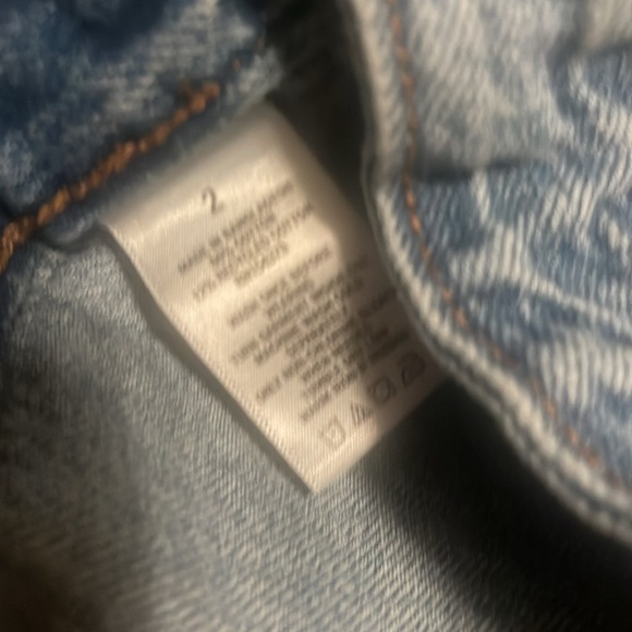 Aeropastale Y2K High-Waisted Wrap Denim Skirt raw hem - Picture 8 of 11